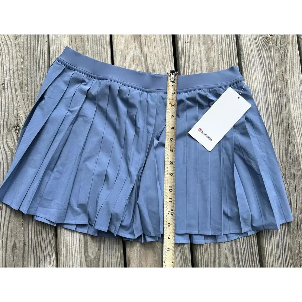 Lululemon High-Rise Pleated Tennis Skirt Oasis Blue Women’s Size 12 - Picture 12 of 12
